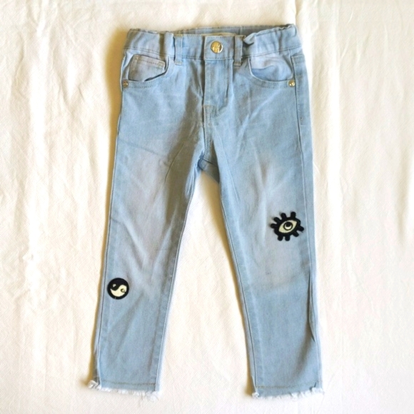 jessica simpson boho blouse & jeans matching outfit set 2T toddler girls - Picture 8 of 15